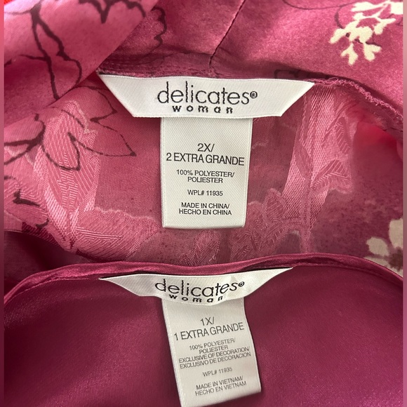 Delicates chemise & robe size 1X 2X - Picture 5 of 14